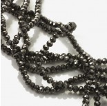 Zdjęcie - Kryształki oponki fasetowane hematite 3x4mm